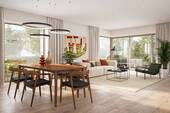 Visualisierung Wohnbereich - 5 Zimmer Reihenendhaus zum Kaufen in München