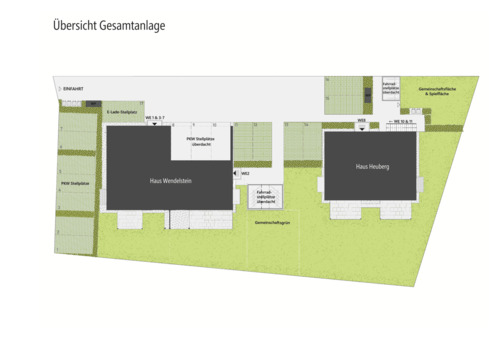 Übersicht Gesamtanlage - Etagenwohnung mit 48,00 m&sup2; in Brannenburg zum Kaufen