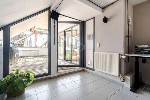 Büro neben der Dachterrasse - 