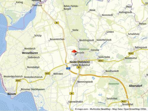Lageplan in Schleswig-Holstein - 