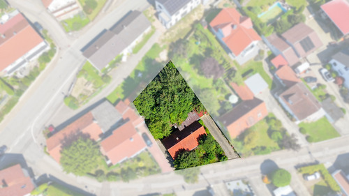 Vogelperspektive - Grundstück in Hitzhofen zum Kaufen