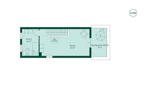 Großzügiges Dachgeschoss - 