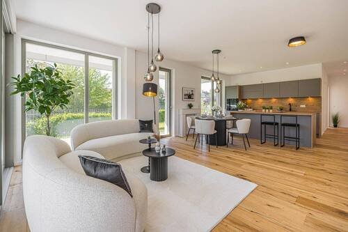 offene Küche im Wohnzimmer - 