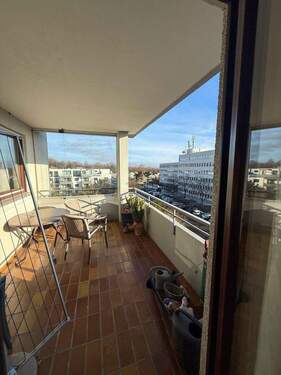 Balkon vom Wohnzimmer aus - 