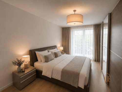 Schlafzimmer visualisiert - Etagenwohnung mit 94,00 m&sup2; in München zum Kaufen