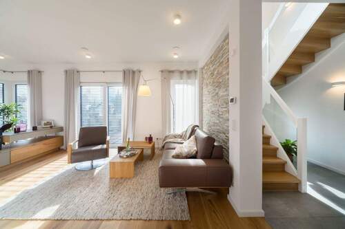 Ansicht Wohnzimmer - 7 Zimmer Mehrfamilienhaus, Wohnhaus zum Kaufen in Rehlingen-Siersburg