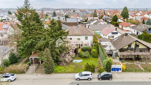 Außenansicht Drohne 8 - 7 Zimmer Einfamilienhaus in Linkenheim-Hochstetten