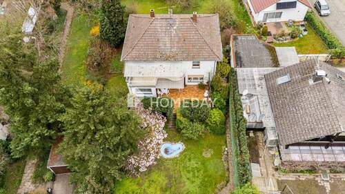 Außenansicht Drohne 9 - Einfamilienhaus mit 188,00 m&sup2; in Linkenheim-Hochstetten zum Kaufen