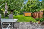 Terrasse und Garten der Wohnung E - 