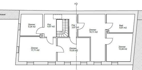 Bestand 1. Obergeschoss.JPG - Mehrfamilienhaus, Wohnhaus in Spalt zum Kaufen