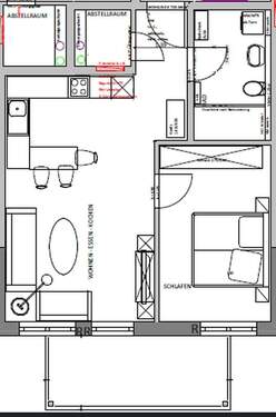 Bild 4 - Etagenwohnung mit 59,00 m² in Neuendettelsau zur Miete