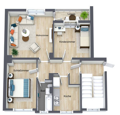 Bild 1 - 3 Zimmer Etagenwohnung zum Kaufen in Osnabrück / Schinkel