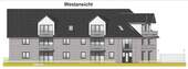 Westansicht - Neubau! Dachgeschoss-Wohnung mit Balkon, Tiefgarage und Aufzug in Rhade_A2530