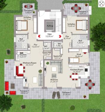 Haus A Erdgeschoss - 