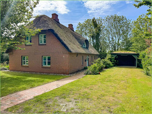 Auffahrt mit Carport - 5 Zimmer Einfamilienhaus in Tetenbüll / Wasserkoog