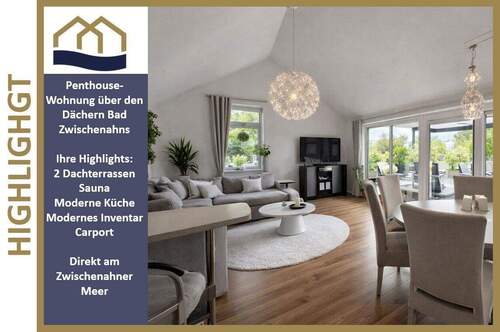 Bild 1 - Einfach WOW- Ihre Ruheoase über den Dächern von Bad Zwischenahn mit Sauna und 2 großen Dachterrassen