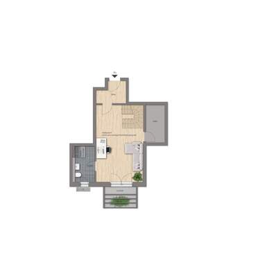 Hobbyraum mit eigenem Duschbad - 4 Zimmer Etagenwohnung in Roth