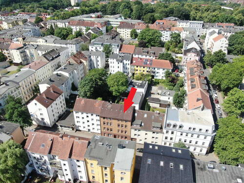 Luftbild 1 - Solides Zinshaus in Hamburg-Harburg mit 9 Einheiten und stabilen Erträgen