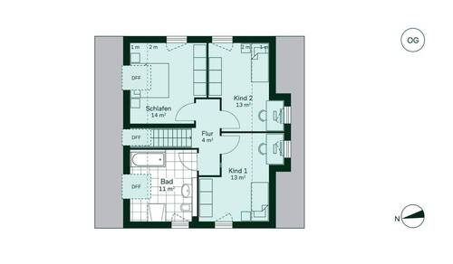 Komfortables Obergeschoss - 