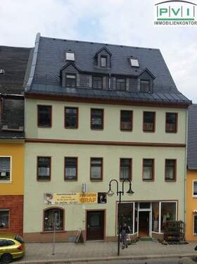 Hausansicht Hauptstraße - 3 Zimmer Etagenwohnung in Grünhain-Beierfeld