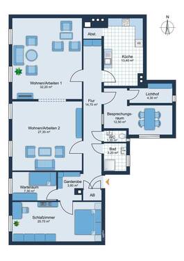 4,5 Zimmer-Praxis - 