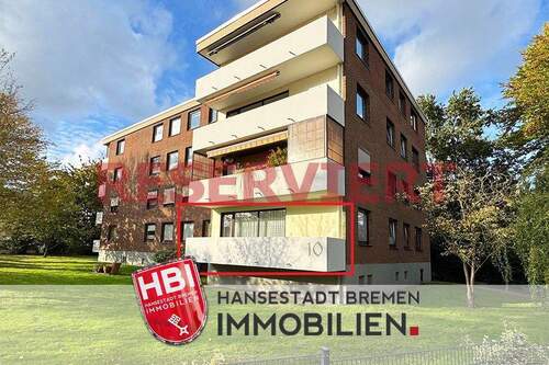 Reserviert - Huchting Attraktive 3-Zimmer-Wohnung in ruhiger grüner Lage