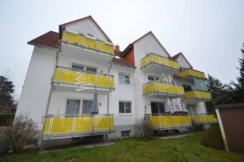 Außenansicht Balkonseite - Etagenwohnung mit 59,00 m&sup2; in Wiesbaden zur Miete