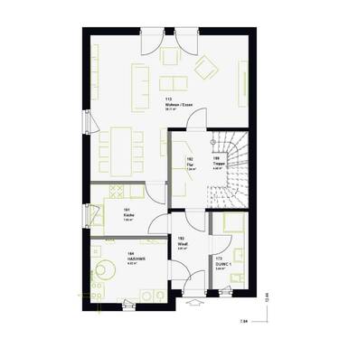 Erdgeschoss - 4 Zimmer Doppelhaushälfte zum Kaufen in Naunhof