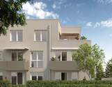 Westansicht W3 im EG u. W6 im 1.OG - 3 Zimmer Etagenwohnung zum Kaufen in Fürth