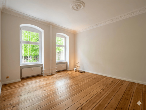 Wohnzimmer - 2 Zimmer Etagenwohnung zum Kaufen in Berlin