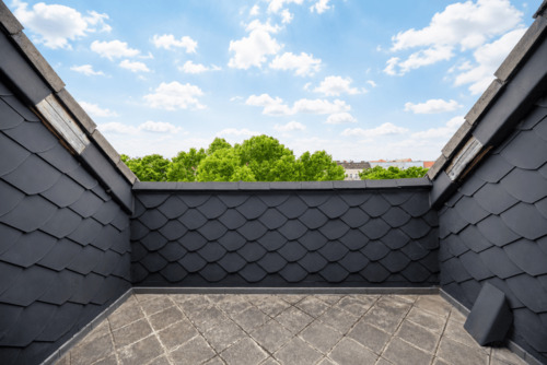 Balkon mit West-Ausrichtung - 
