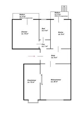 Bild 1 - Etagenwohnung mit 75,50 m&sup2; in Bremen zum Kaufen