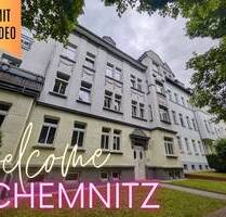 ++ helle 2-Raum-Wohnung im Dachgeschoss - mit Charme, Ausblick ins Grüne, in Chemnitz ++