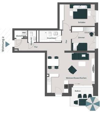 Wohnung 2 - 