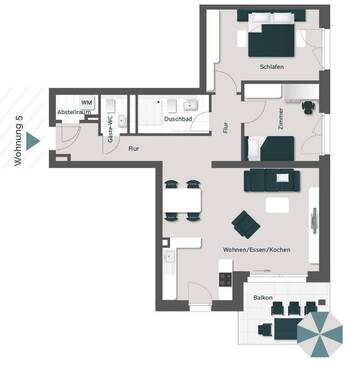 Wohnung 5 - 