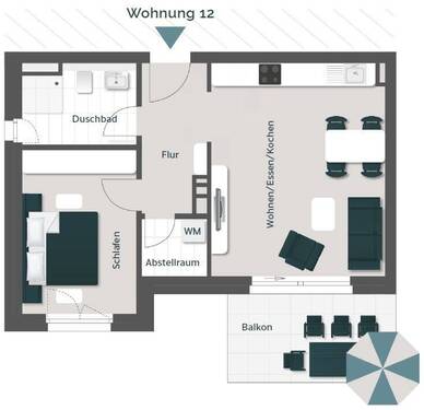 Wohnung 12 - 