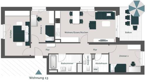 Wohnung 13 - 