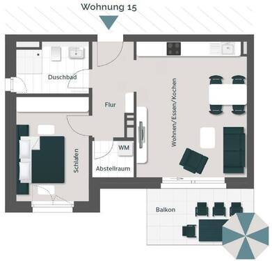 Wohnung 15 - 