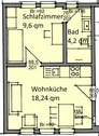 EG links.png - Etagenwohnung mit 32,00 m² in Bad Langensalza zur Miete