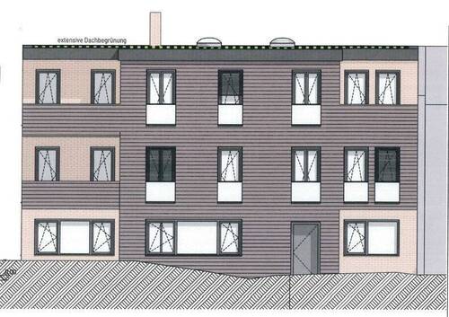 Ansicht Nord - Unmittelbar an der Karli - Baugrundstück in 2. Reihe mit Baugenehmigung