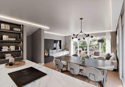 EG_Wohnzimmer - 6 Zimmer Doppelhaushälfte in Pullach