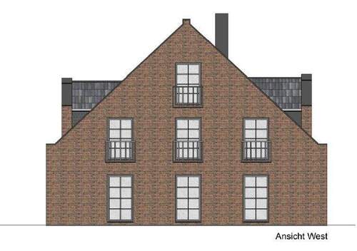 Westansicht - Mehrfamilienhaus, Wohnhaus mit 325,00 m&sup2; in Hamburg Sasel / Sasel zum Kaufen