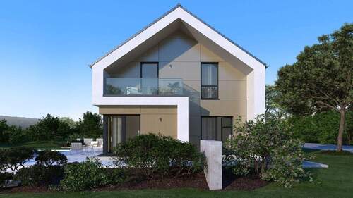 Ansicht Garten Trespa - Einfamilienhaus mit 183,00 m&sup2; in Schönecken zum Kaufen