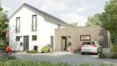 Einfamilienhaus-Aura-125-Mehrgenerationen-Klinker-Strassenansicht.jpg - 4 Zimmer Einfamilienhaus zum Kaufen in Pluwig