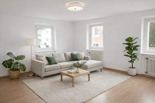 Buchbach Symbolbild KI generiert - Buchbach: geräumige zentral gelegene 3-Zimmer-Wohnung, 1. OG, ohne Balkon, ohne EBK, ohne Stellplatz