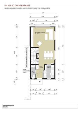 Erdgeschoss - Doppelhaushälfte mit 107,00 m² in Bodenheim zum Kaufen