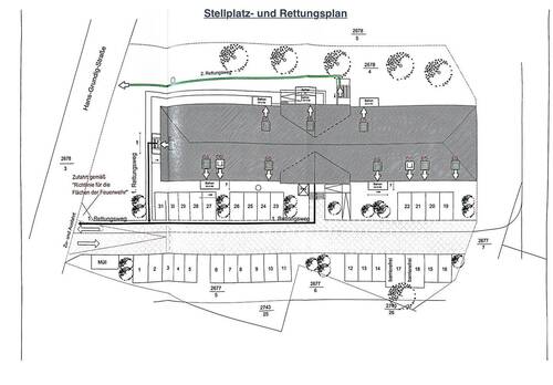 Stellplatz- und Rettungsplan - 