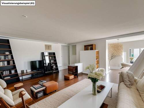 Wohn- Esszimmer 2 - Visualisierungsbeispiel - 5 Zimmer Einfamilienhaus zum Kaufen in Arberg