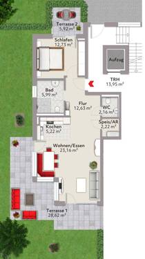 Haus A Erdgeschoss rechts - 