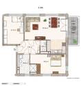 Grundriss der Wohnung - 
